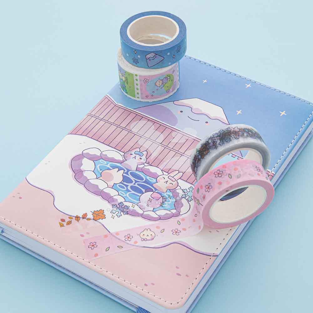 Tsuki ‘Four Seasons' Washi Tape Set ☾ @milkkoyo x NotebookTherapy
