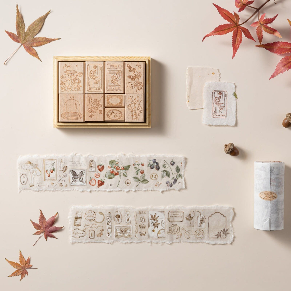 Hinoki - ‘Into the Fall’ Decorative PET Tape Set