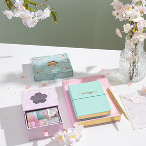 Tsuki ‘Sakura Mint’ A6 Travel Notebook ☾