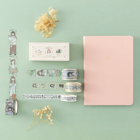 Tsuki ‘Happy Day’ Washi Tape Set by Notebook Therapy x Peppoko ☾