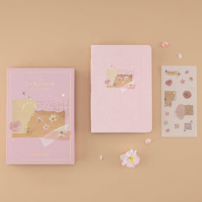 Tsuki Junk Journal Pink Spring Edition Notebook