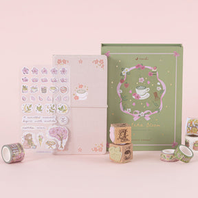 Tsuki ‘Matcha Bloom’ Travel Notebook Gift Set ☾