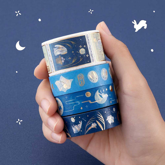 Tsuki ‘Moonlit Wish’ Washi Tapes Set ☾