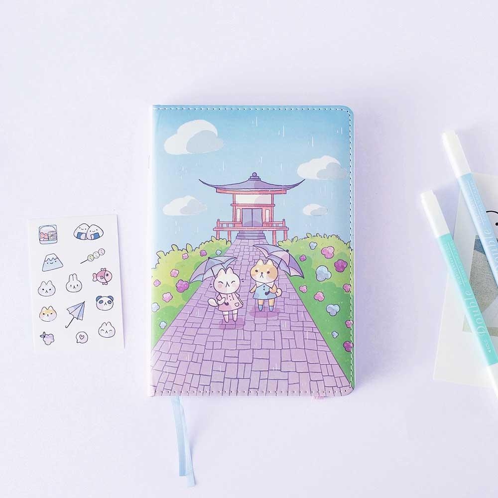 Tsuki ‘Four Seasons: Summer Edition’ Bullet Journal ☾ @milkkoyo x NotebookTherapy