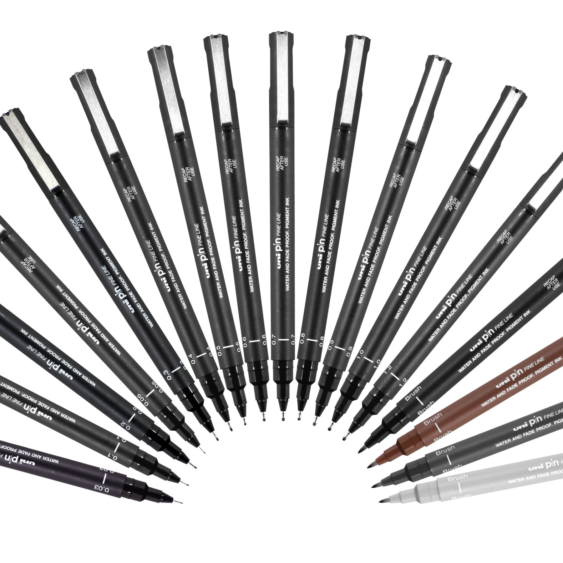 uni® Pin, Fine Line Drawing Pen, 0.03 mm