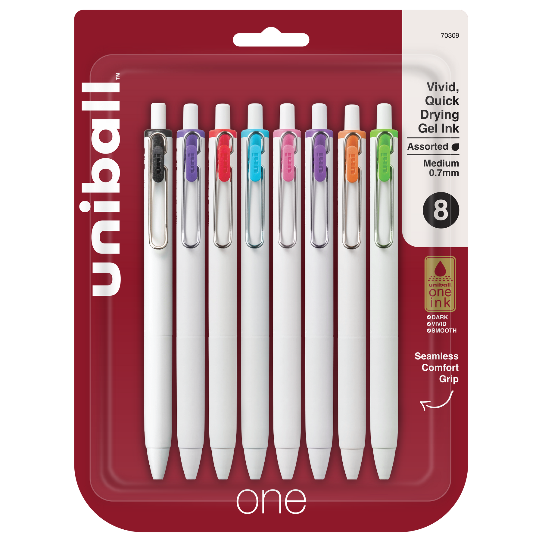 uniball™ ONE, Gel Pen, White Barrel