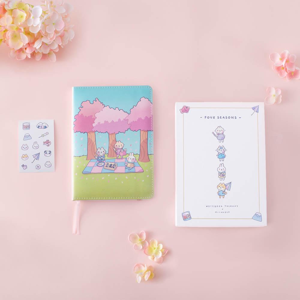 Tsuki ‘Four Seasons: Spring Edition’ Bullet Journal ☾ @milkkoyo x NotebookTherapy
