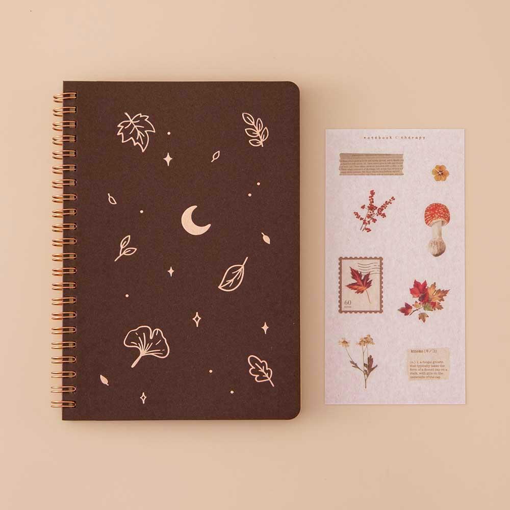 Tsuki ‘Maple Dreams’ Kraft Paper Ringbound Bullet Journal ☾