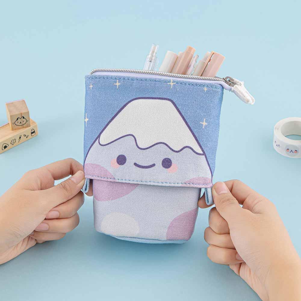 Tsuki ‘Four seasons’ Fuji Pop-Up Pencil Case ☾ @milkkoyo x NotebookTherapy