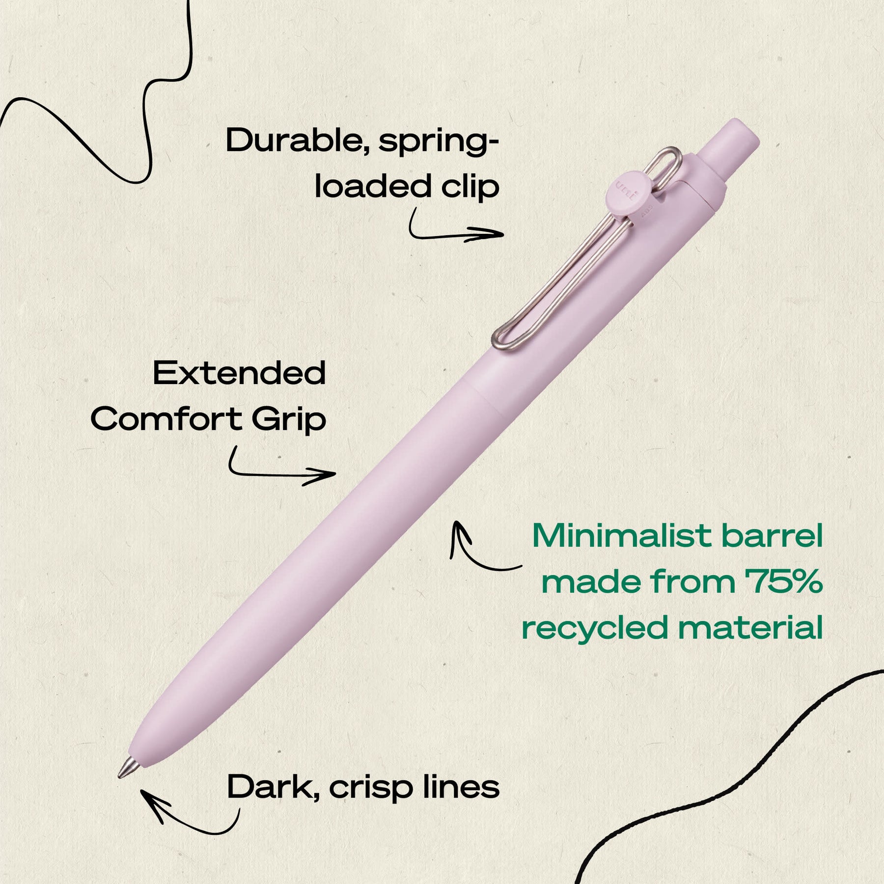 uniball™ Zento, 0.7 mm, Liquid Gel Ink Retractable Pens