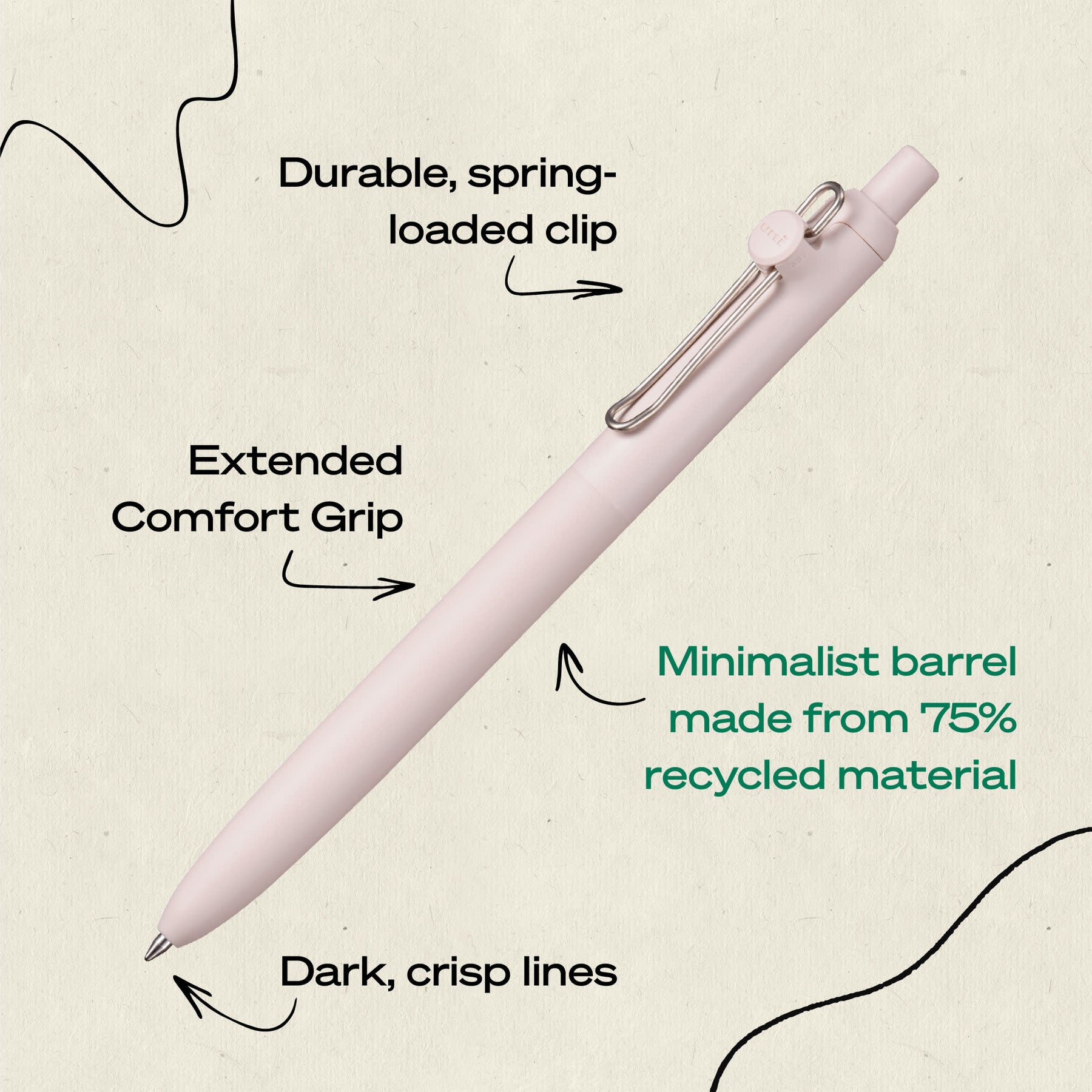 uniball™ Zento, 0.7 mm, Liquid Gel Ink Retractable Pens