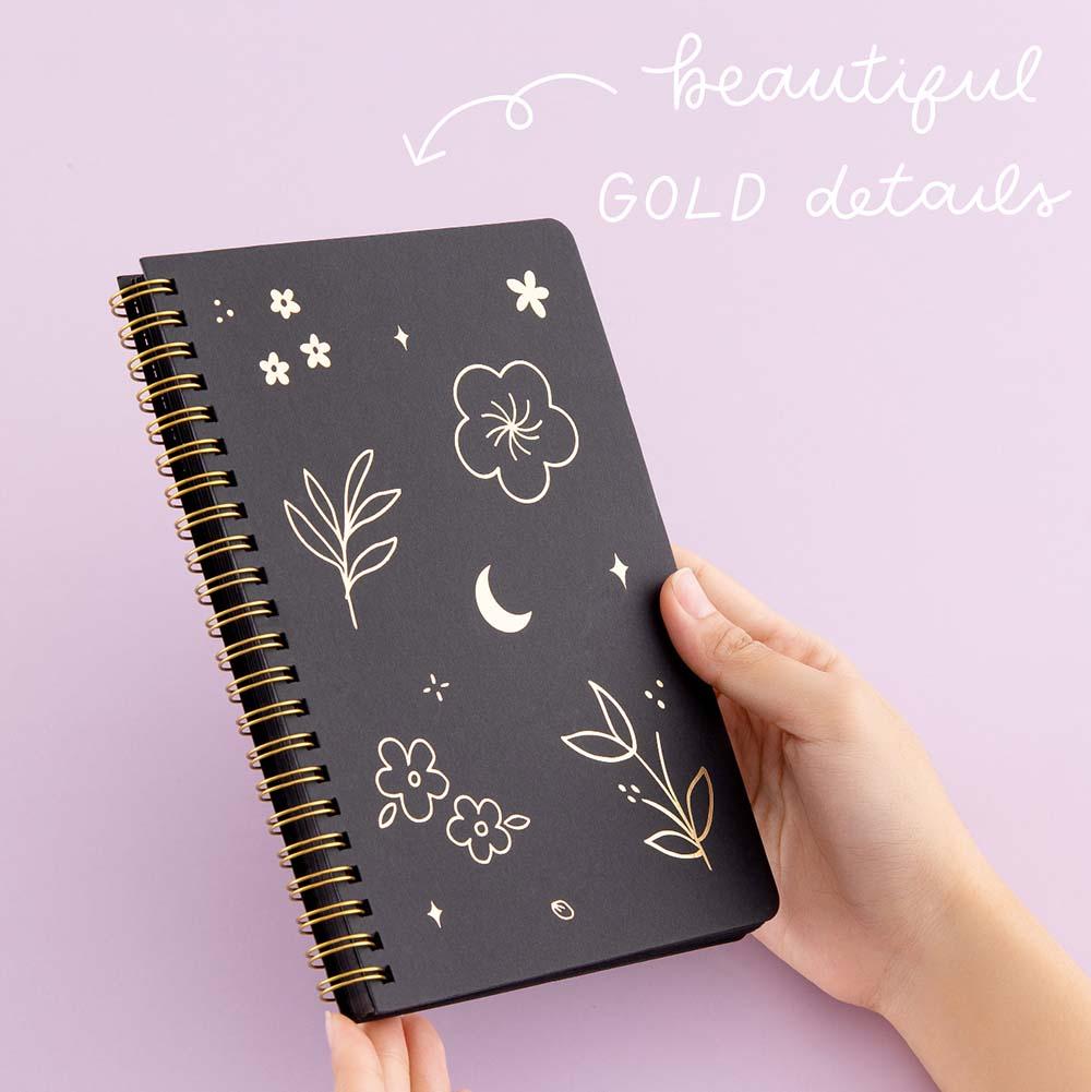 Tsuki Black Paper Ringbound Bullet Journal ☾