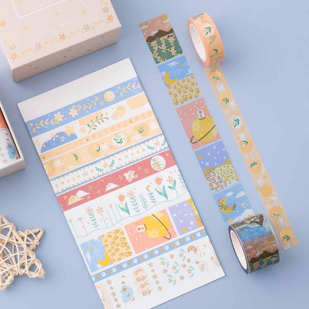 Tsuki ‘Moonflower’ Washi Tape Set ☾