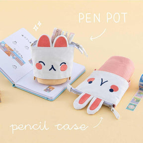 Tsuki ‘Four Seasons’ Embroidered Pop-Up Pencil Case ☾ @milkkoyo x NotebookTherapy