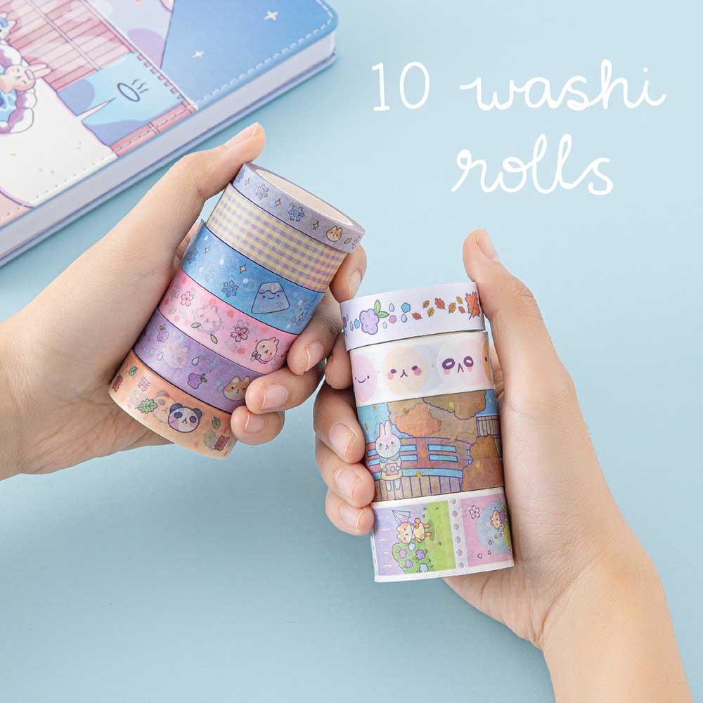 Tsuki ‘Four Seasons' Washi Tape Set ☾ @milkkoyo x NotebookTherapy