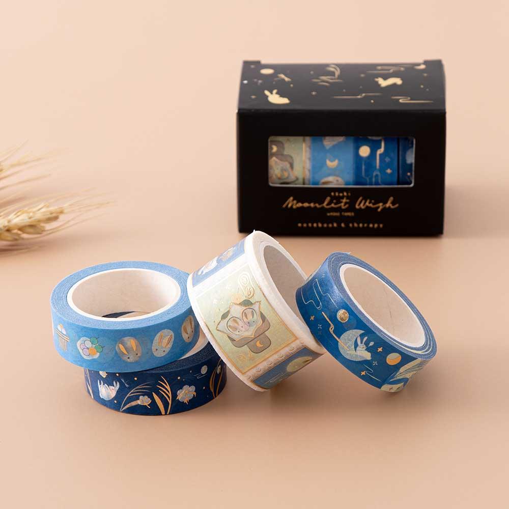 Tsuki ‘Moonlit Wish’ Washi Tapes Set ☾