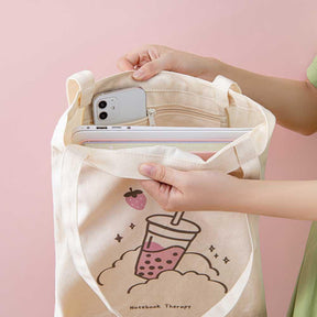 Tsuki ‘Ichigo’ Boba Tote Bag ☾