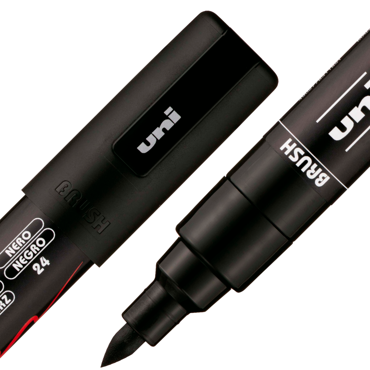 uni® POSCA® PC-5BR, Water-Based Paint Brush Tip Markers (16 Pack)
