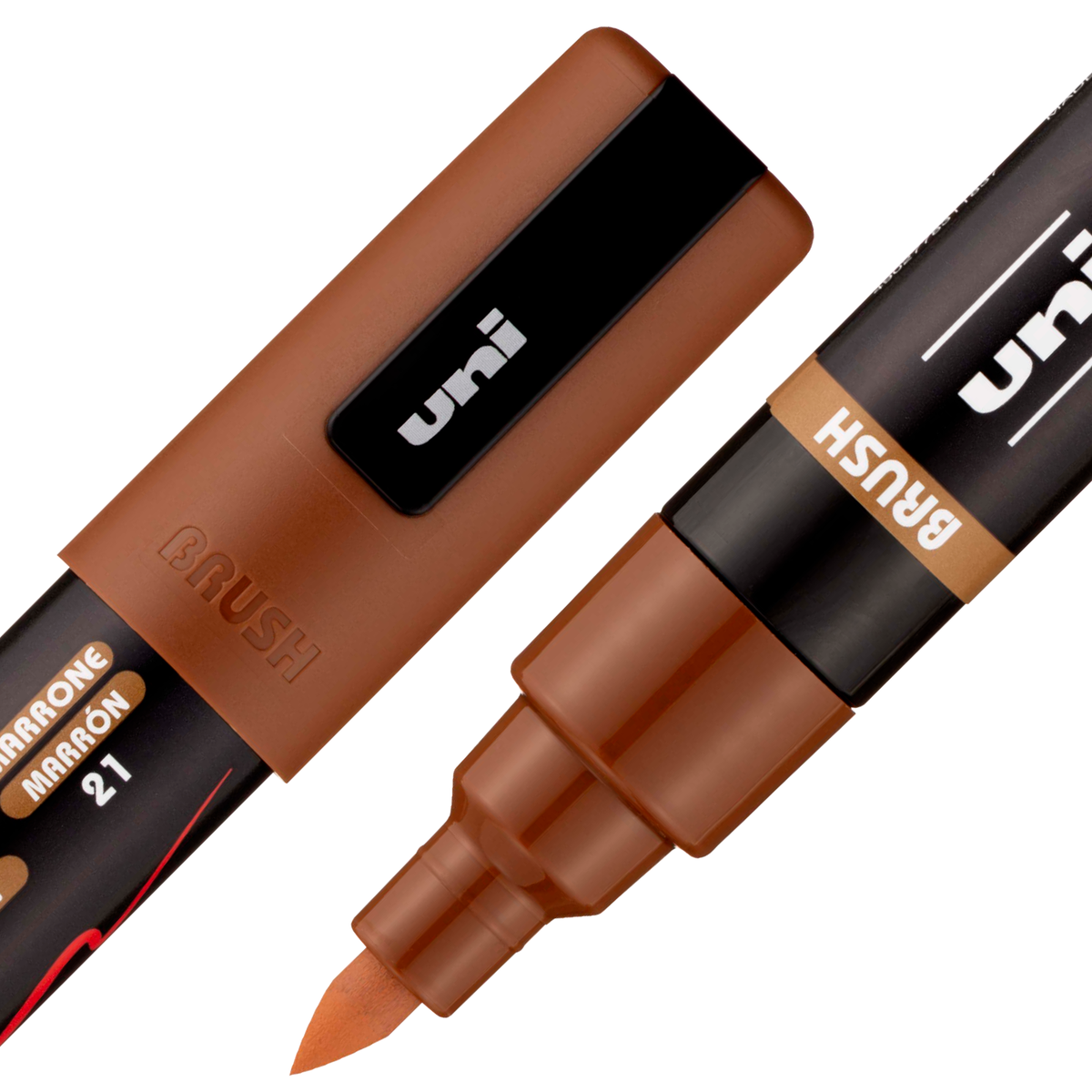 uni® POSCA® PC-5BR, Water-Based Paint Brush Tip Markers (16 Pack)