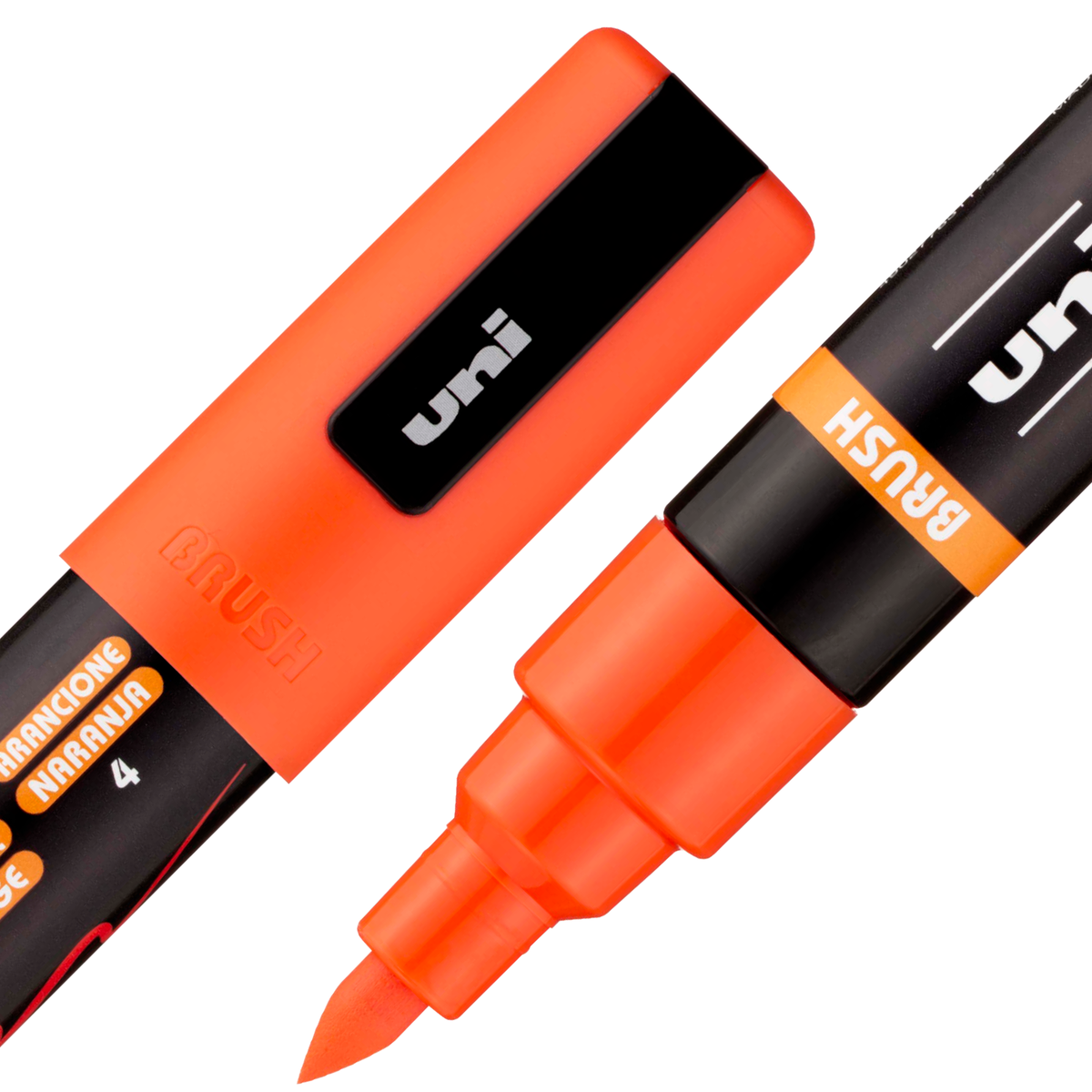 uni® POSCA® PC-5BR, Water-Based Paint Brush Tip Markers (16 Pack)