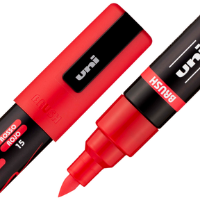 uni® POSCA® PC-5BR, Water-Based Paint Brush Tip Markers (16 Pack)