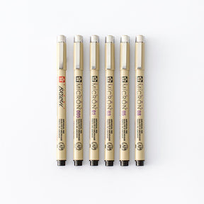 6 Set Sakura Pigma Micron Pens
