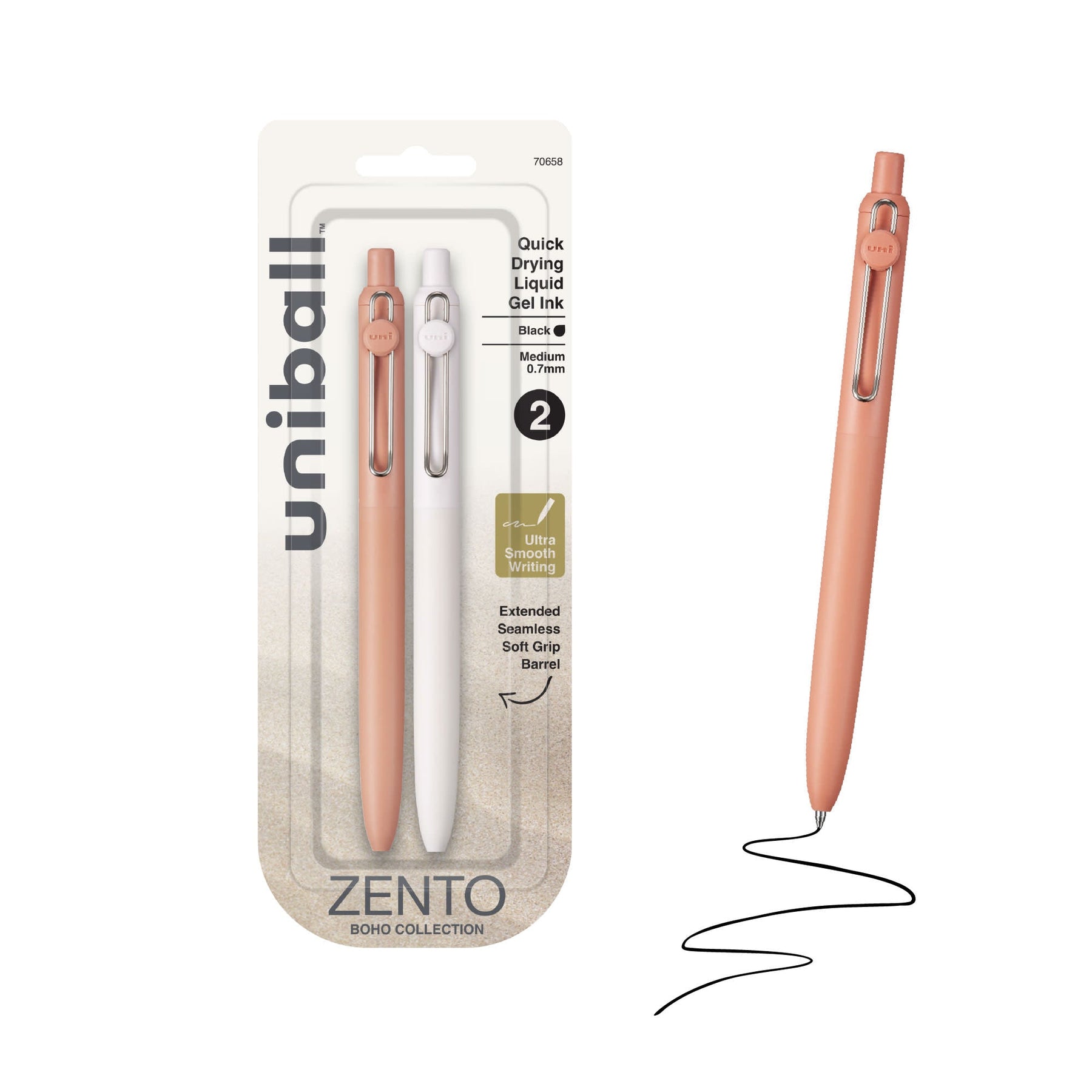 uniball™ Zento, 0.7 mm, Liquid Gel Ink Retractable Pens