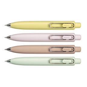 uniball™ One P Retractable Gel Pens, Banana, Peach, Mint and Coffee Colors with Exclusive Tin