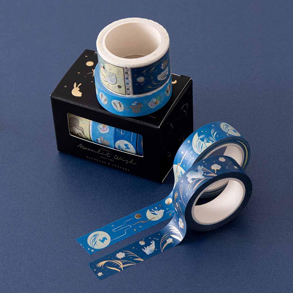 Tsuki ‘Moonlit Wish’ Washi Tapes Set ☾