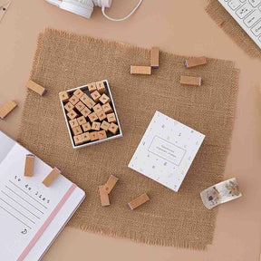 Tsuki Bullet Journal Typewriter Style Alphabet Stamp Set ☾