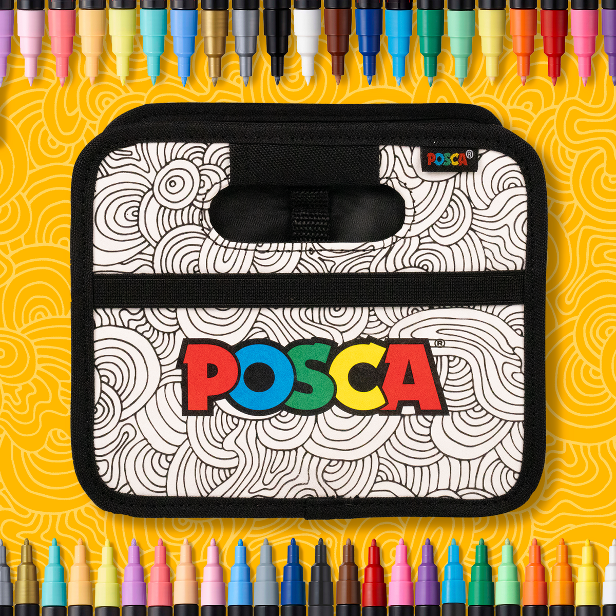 uni® POSCA® 1M & 3M, 40 Count, Paint-it-Yourself Exclusive Special Edition Caddy