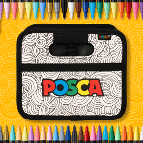 uni® POSCA® 1M & 3M, 40 Count, Paint-it-Yourself Exclusive Special Edition Caddy