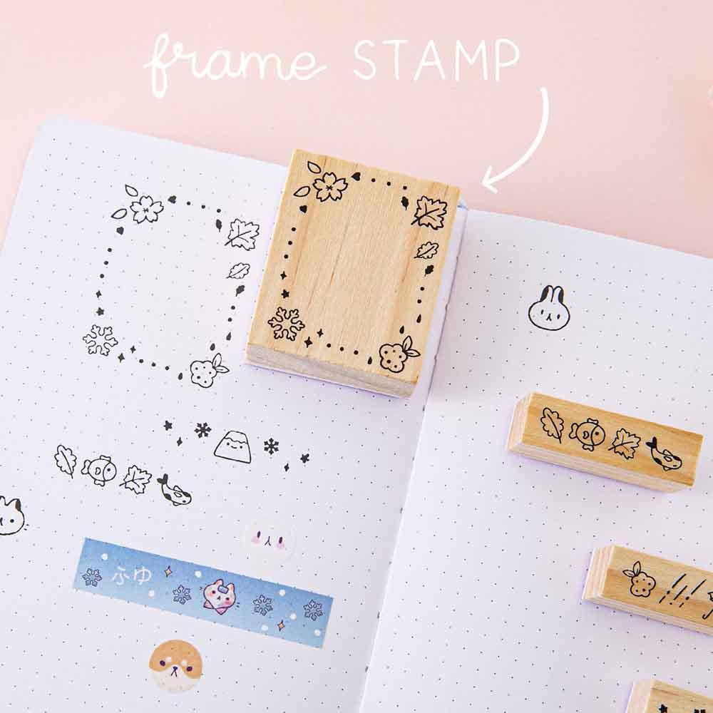 Tsuki ‘Four Seasons’ Bullet Journal Stamp Set ☾ @milkkoyo x NotebookTherapy