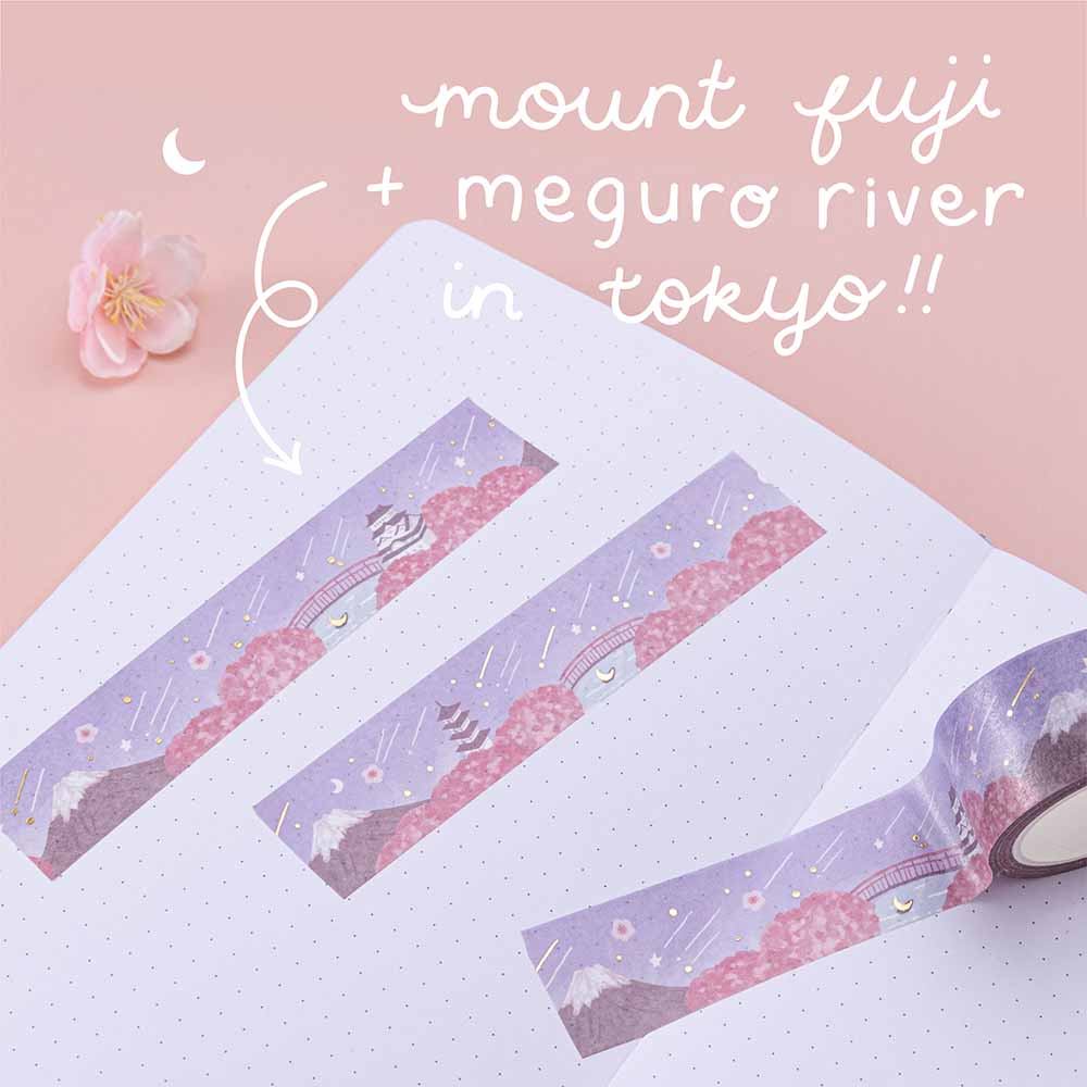 Tsuki ‘Sakura Journey’ Washi Tape Set ☾