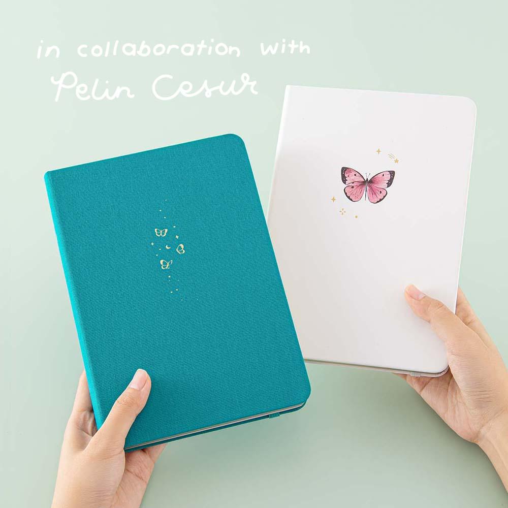 Tsuki Teal Sky ‘Flutter + Dream’ Limited Edition Bullet Journal by Notebook Therapy x Pelinkan ☾