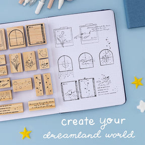 Tsuki ‘Cloud Dreamland’ Bullet Journal Stamp Set ☾