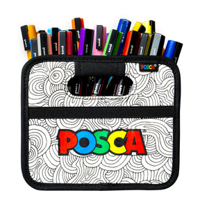 uni® POSCA® 1M & 3M, 40 Count, Paint-it-Yourself Exclusive Special Edition Caddy