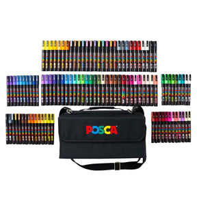 uni® POSCA® PC-3M & PC-5M, 105 Count, Exclusive Special Edition Kit