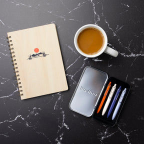 uniball™ One P Retractable Gel Pens, Mandarin Orange, Yogurt, Grape, and Soda Colors with Exclusive Tin
