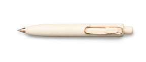 uniball™ One P Retractable Gel Pens, Yogurt and La France Colors with Gold Clips