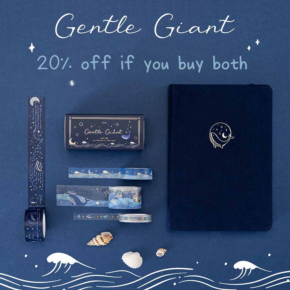Tsuki ‘Gentle Giant’ Washi Tape Set ☾