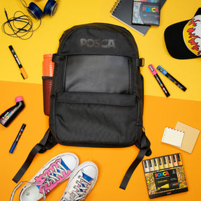 uni® POSCA® Exclusive Artist Backpack including 212 Count Assorted POSCA Items
