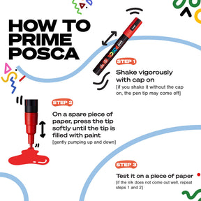 uni® POSCA® PC-1M Water-Based Paint Markers (8 Pack)