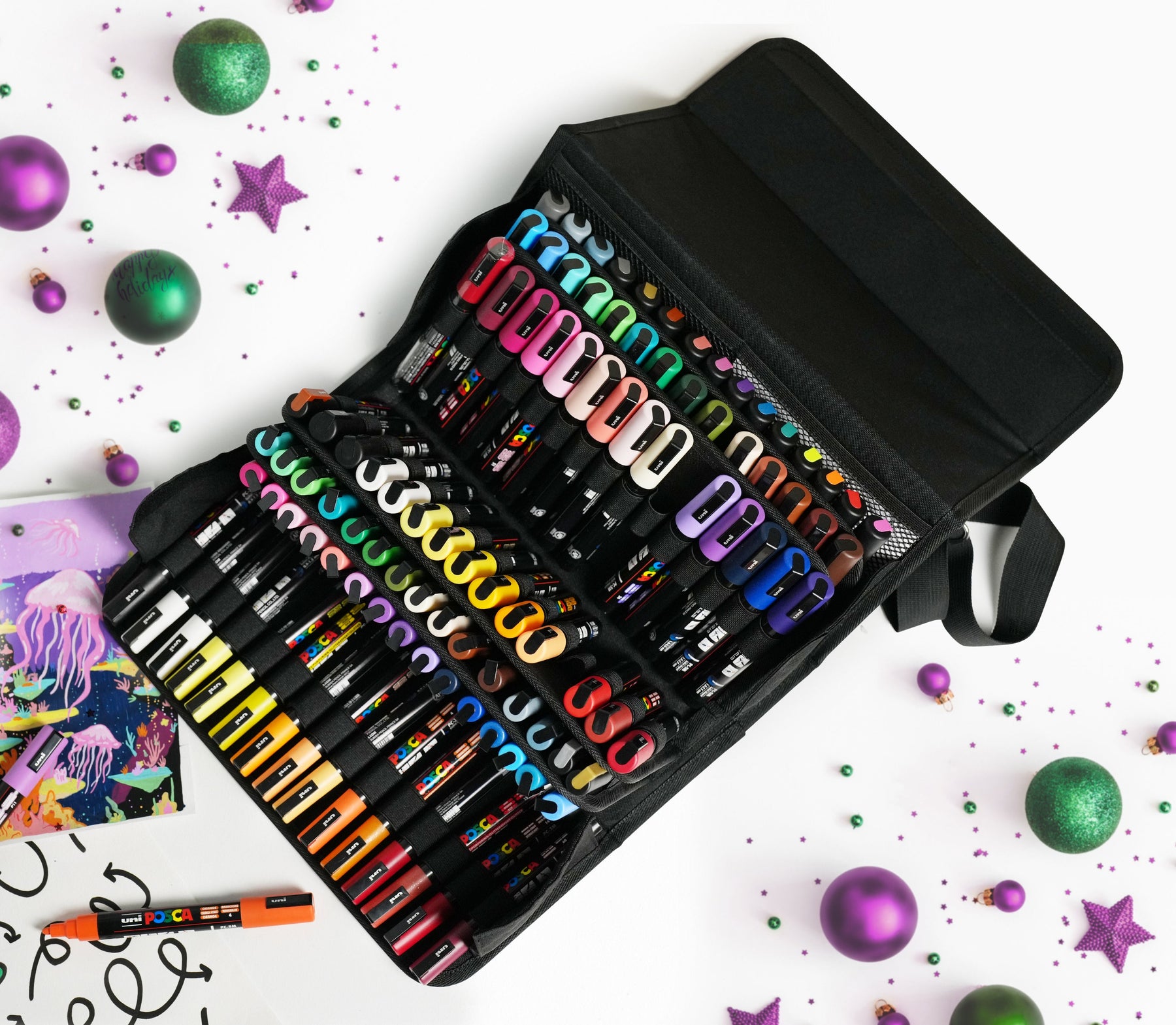 uni® POSCA® PC-3M & PC-5M, 105 Count, Exclusive Special Edition Kit
