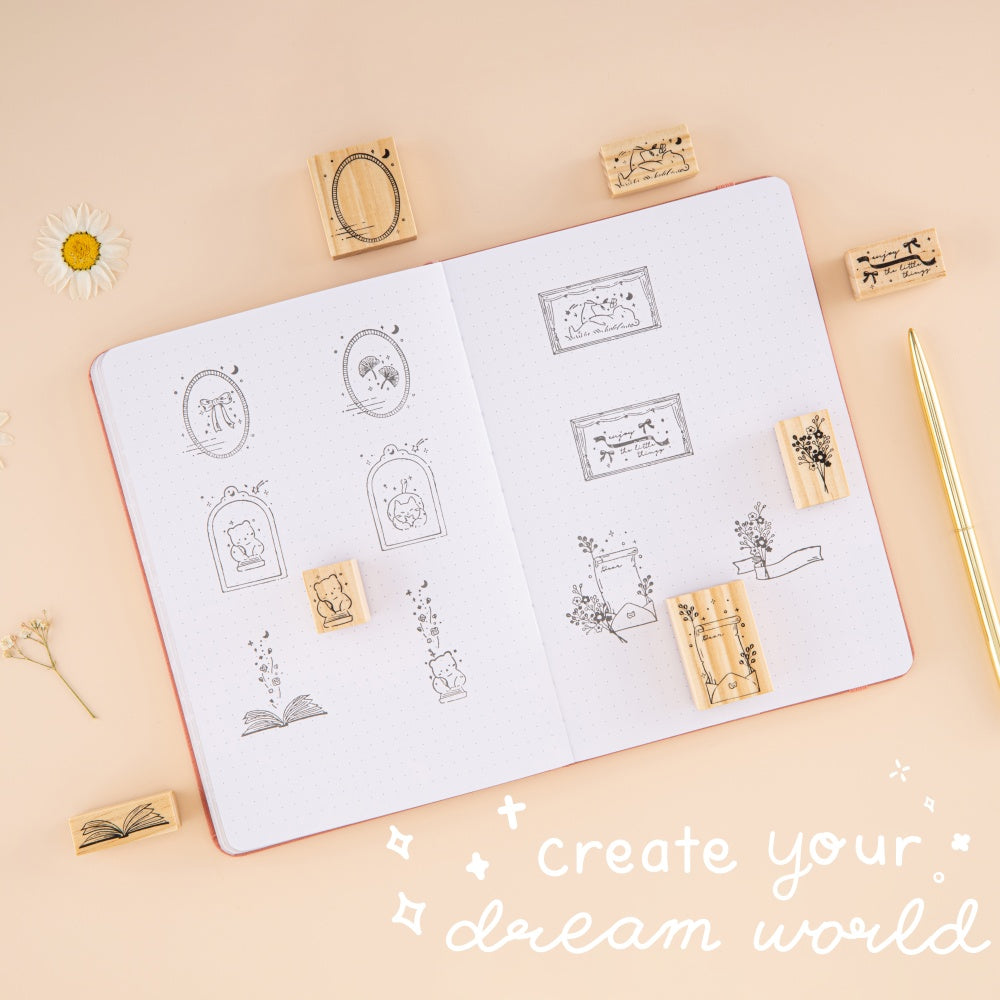 Tsuki ‘Cottage Friends’ Bullet Journal Stamp Set ☾