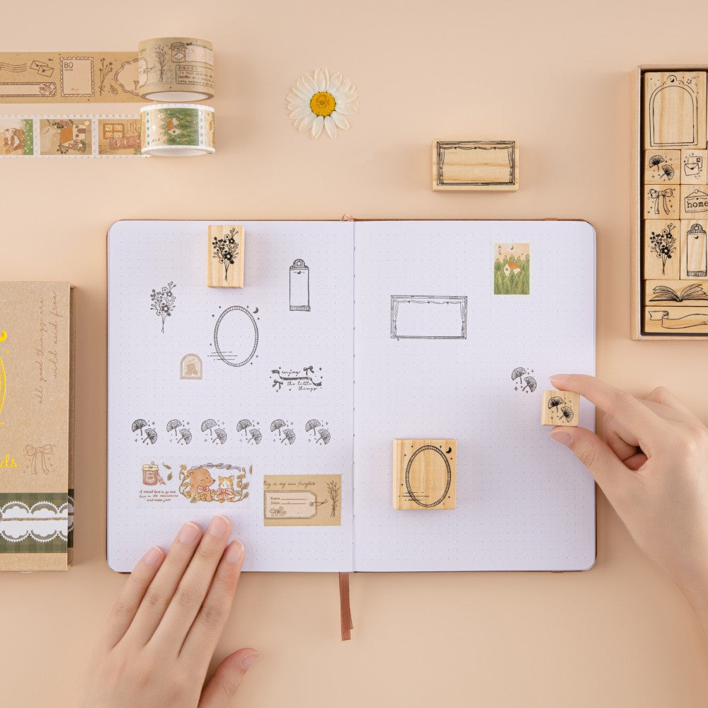 Tsuki ‘Cottage Friends’ Bullet Journal Stamp Set ☾