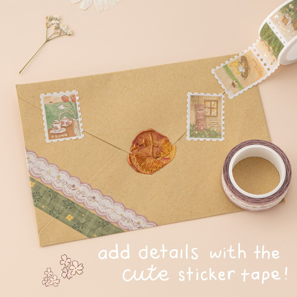 Tsuki ‘Cottage Friends’ Washi Tape Set ☾