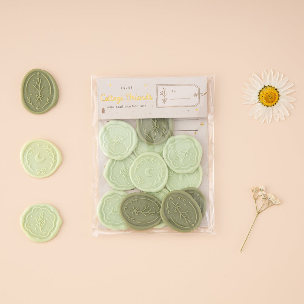 Tsuki ‘Cottage Friends’ Wax Seal Sticker Set ☾