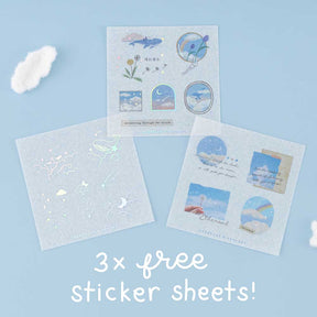 Tsuki ‘Cloud Dreamland’ Holographic Washi Tape Set ☾