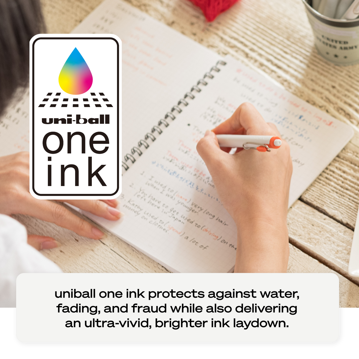 uniball™ ONE, Gel Pen, White Barrel